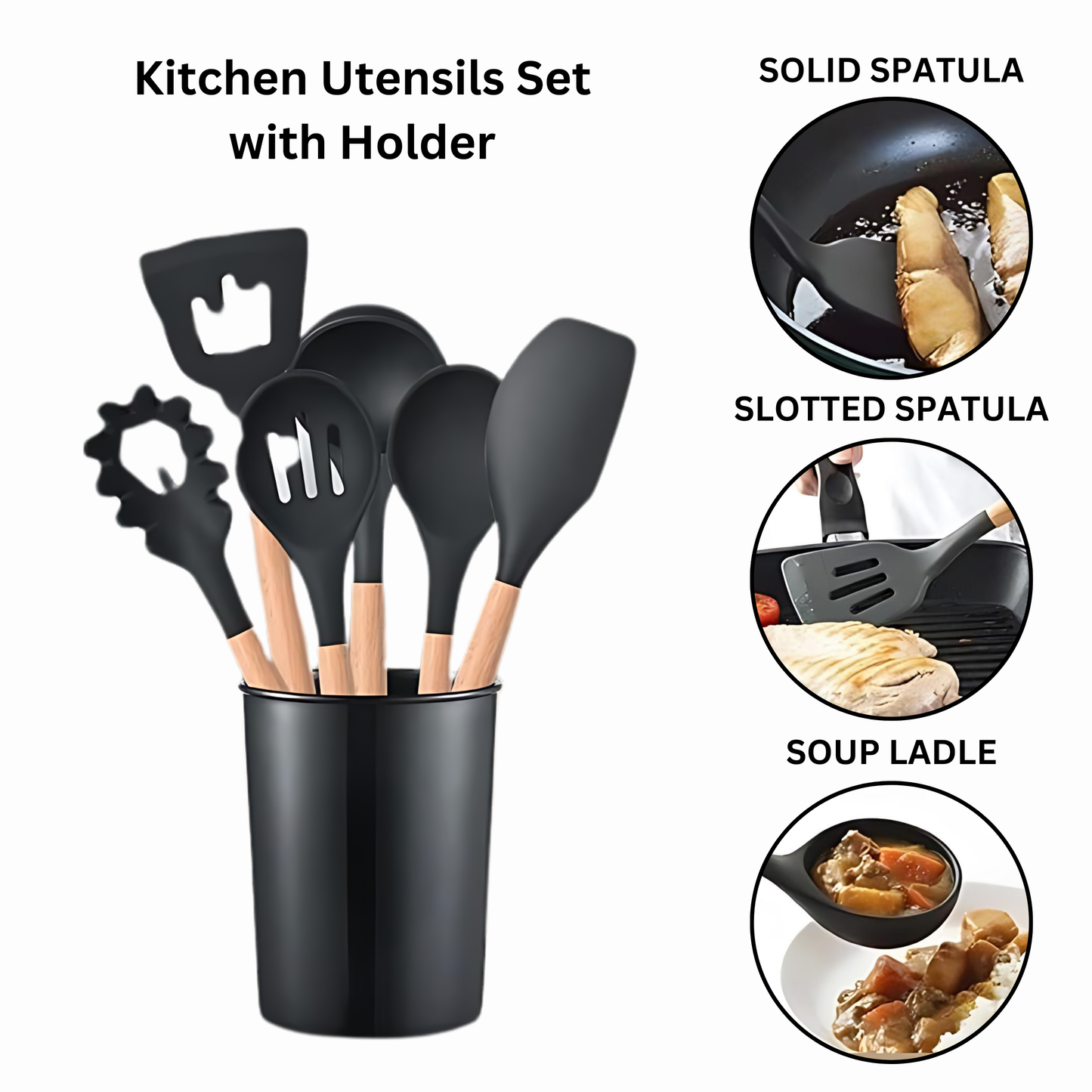 Best 12 Pcs SILICONE Cooking Utensils Set