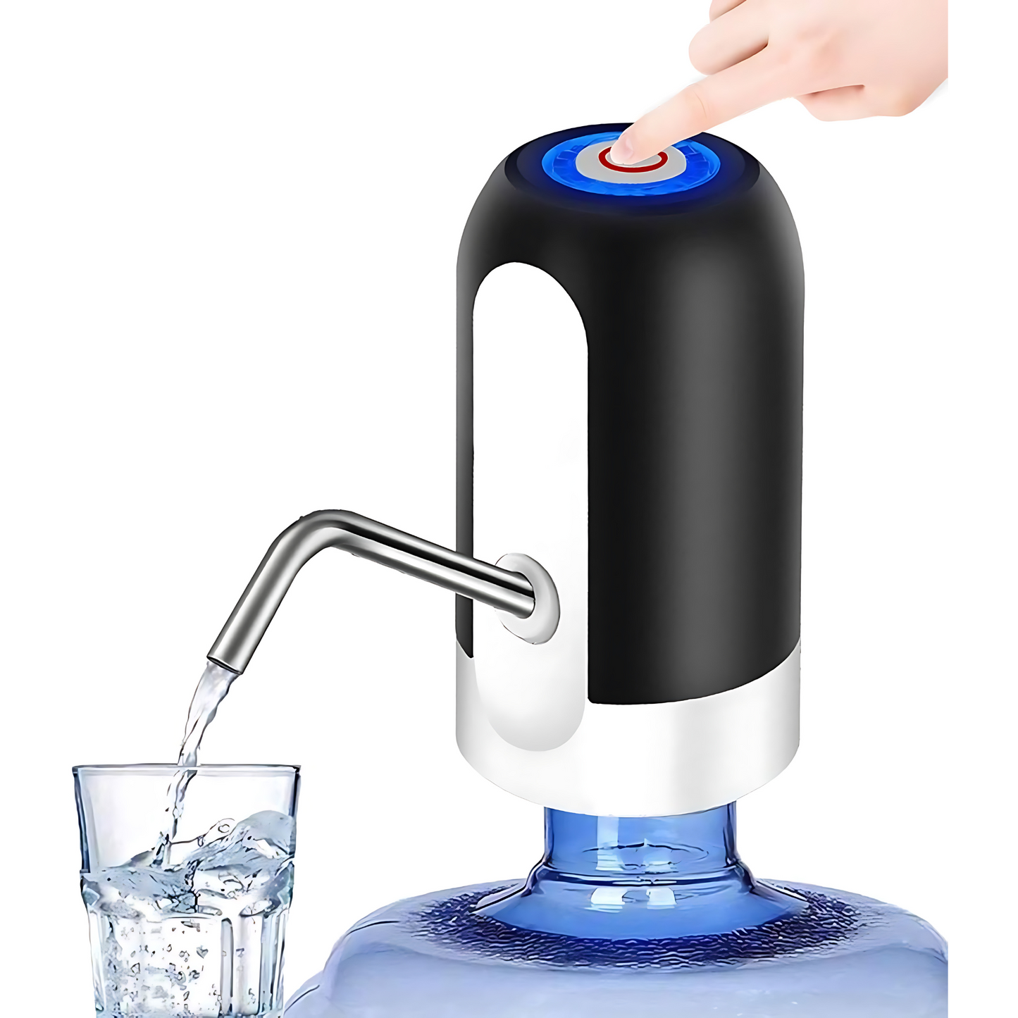 Water Pump Dispenser - USB Rechargeable, Adjustable for All Bottle Sizes