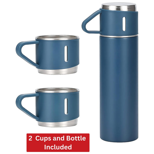 Vacuum Insulated Bottle - 500ml, Leak-proof, Large Capacity, Dual Use Lid, Keep Warm And Cold, Stainless Steel